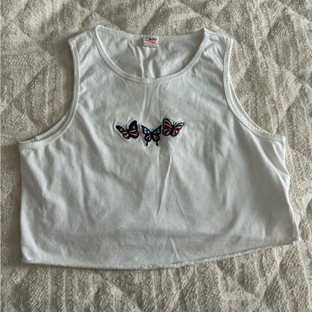 PINK Victoria's Secret White Tank Top